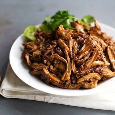 Honey Glazed Crockpot Chicken Adobo - simple pantry ingredients, hardly any hands-on time, 200 calories. | https://remove-fatloss.today