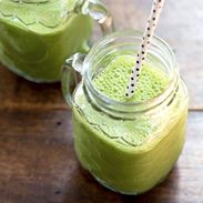 The Most Simple Green Smoothie - naturally sweet and full of green power wth just 4 ingredients. | pinchofyum.com