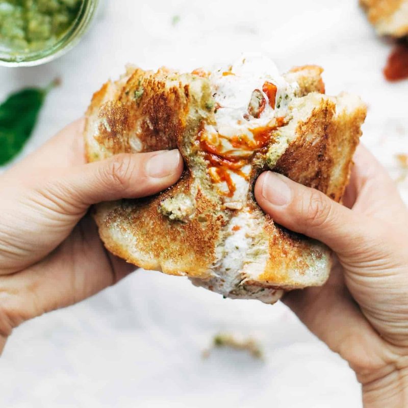 A picture of Loaded Caprese Grilled Cheese