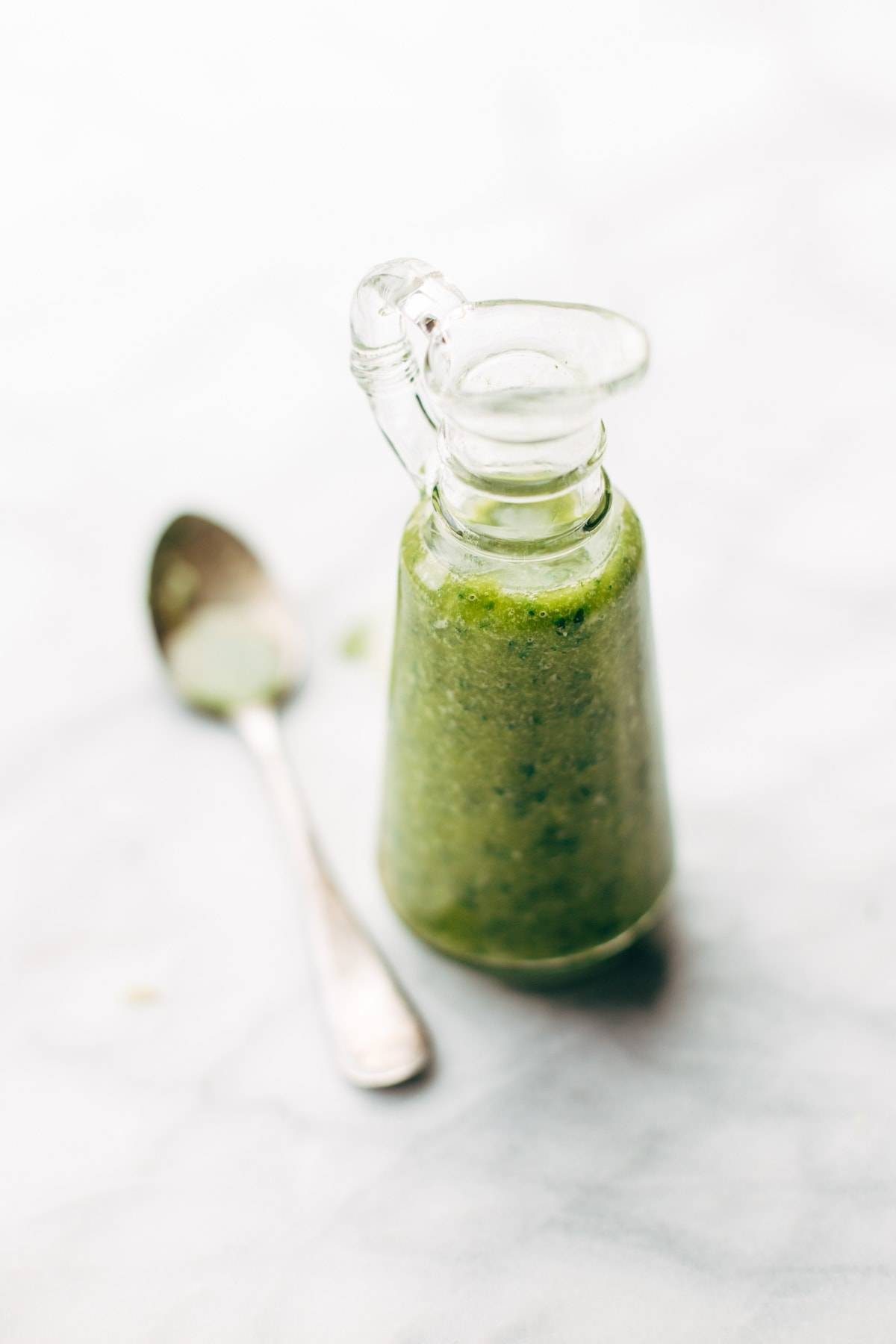 Garlic Kale and Brown Rice Salad with a zippy lemon herb dressing! This side dish recipe is so simple and it compliments almost any main dish! | pinchofyum.com