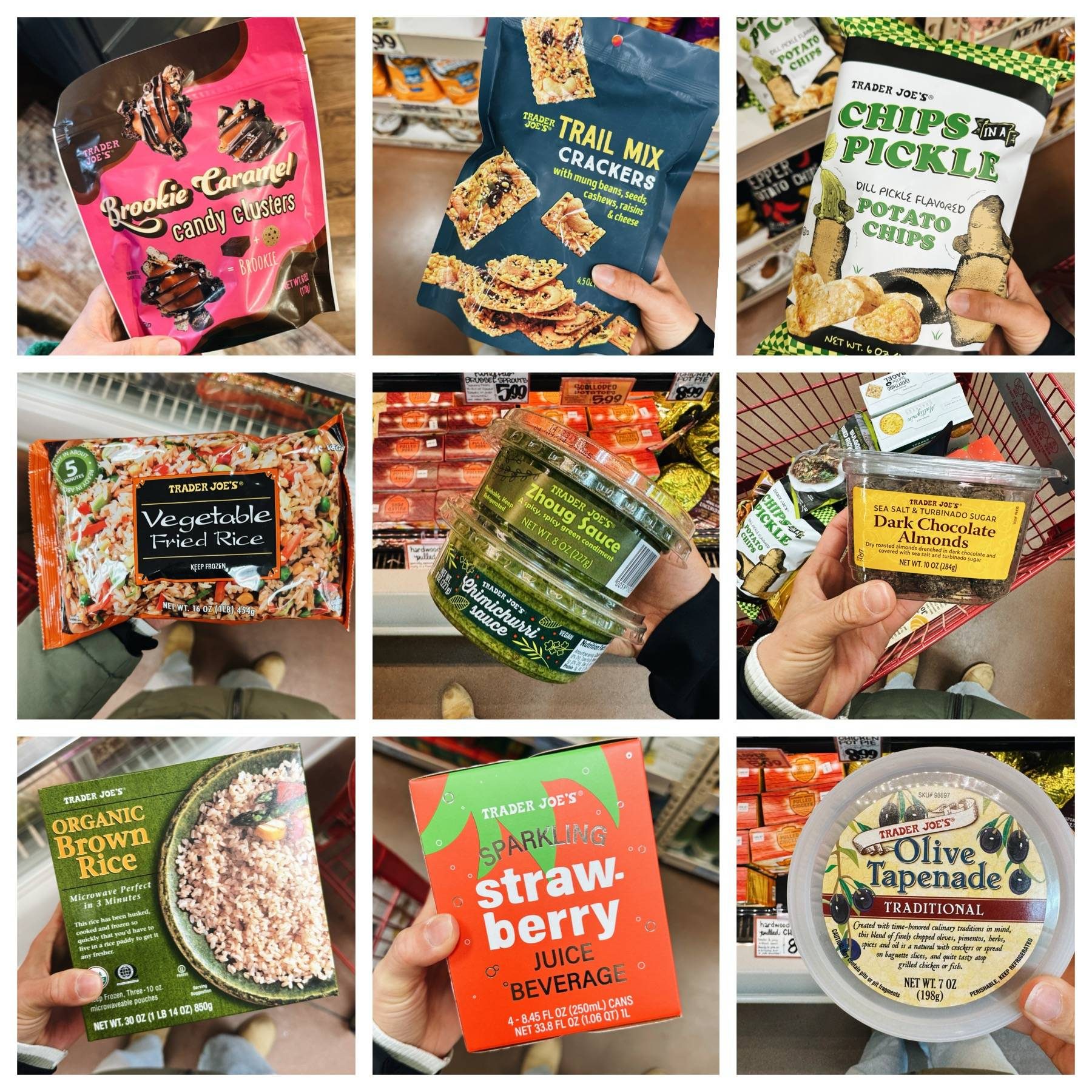 Trader Joe's products.