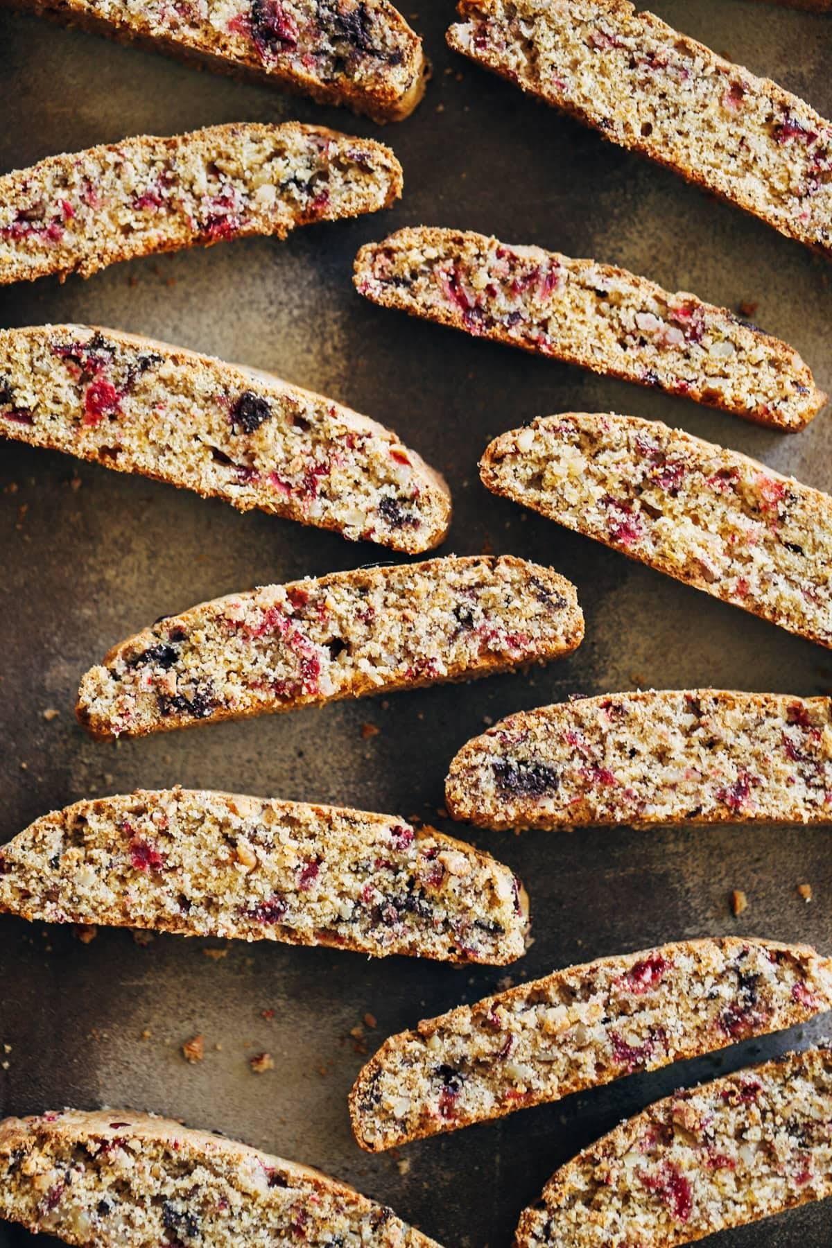 Cranberry Dark Chocolate Biscotti.
