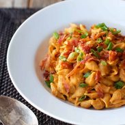 A picture of Healthy Bacon & Pumpkin Pasta
